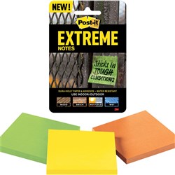 POST-IT EXTREME NOTES - 76mm X 76mm - MIXED COLOUR