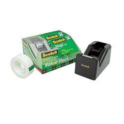 SCOTCH 810K2-C28B MAGIC TAPE 19mmx25m & C28 Dispenser Blk