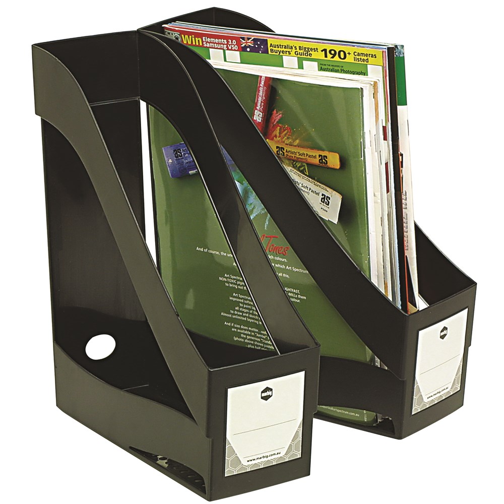 Branded Magazine Rack Desk Desks & Workstations - (ACO-86320) - MARBIG ENVIRO MAGAZINE HOLDER ...