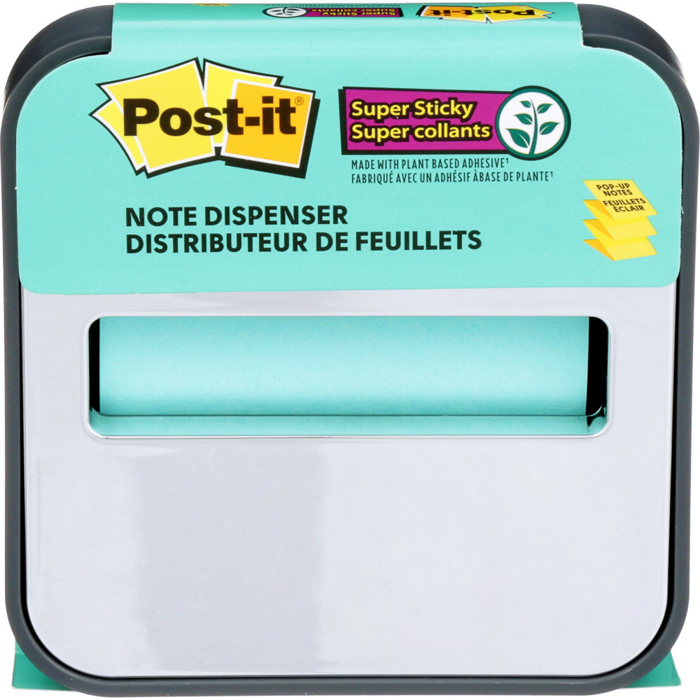 Post it Note Dispenser STL-330-B Steel Top Pop-up Charcoal