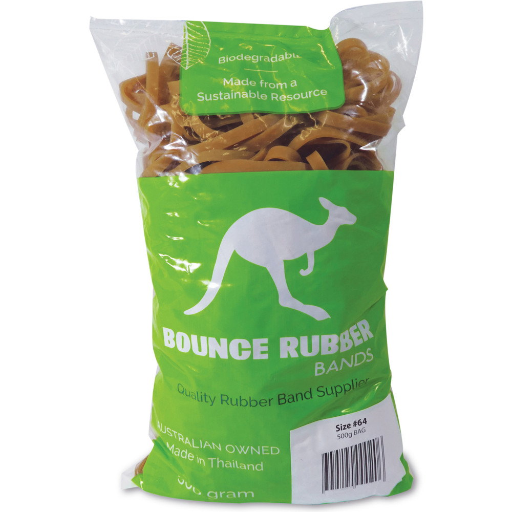 BOUNCE RUBBER BANDS® SIZE 64  500GM BAG