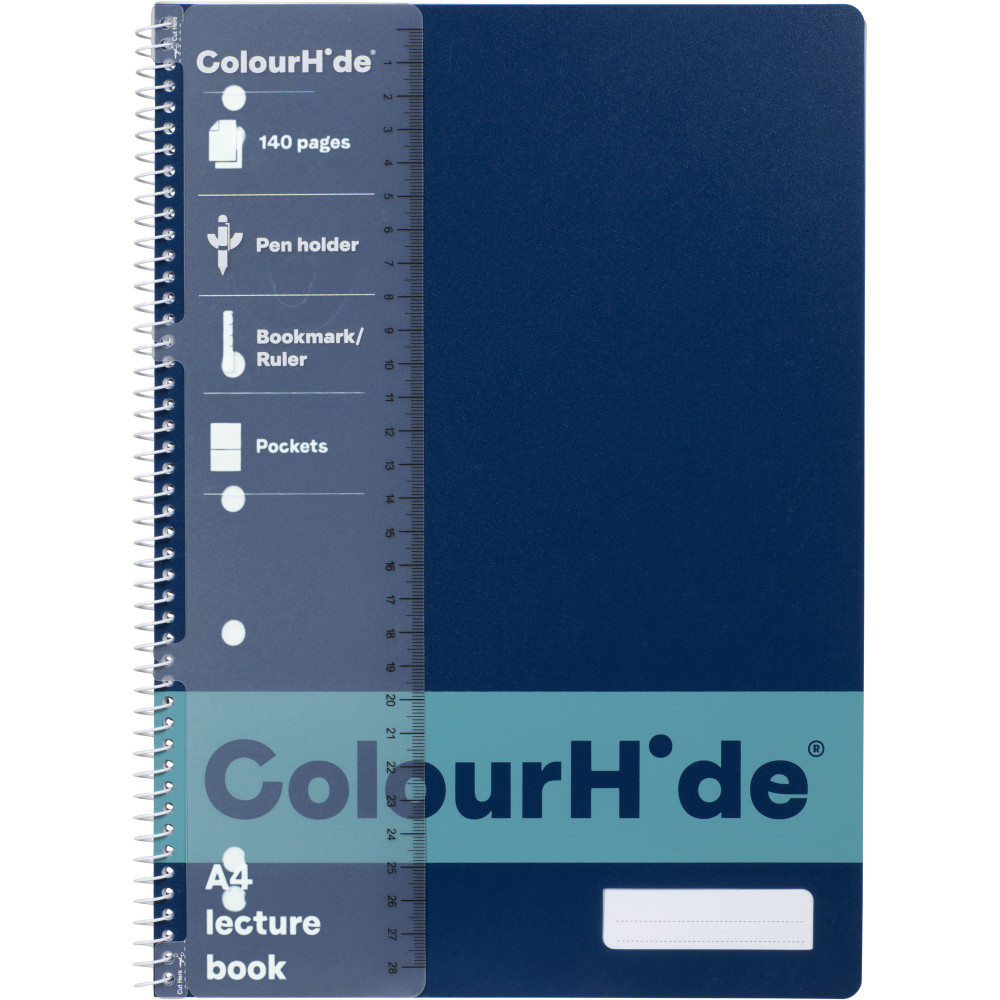 COLOURHIDE NOTEBOOK A4 Lecture 140 Page Navy