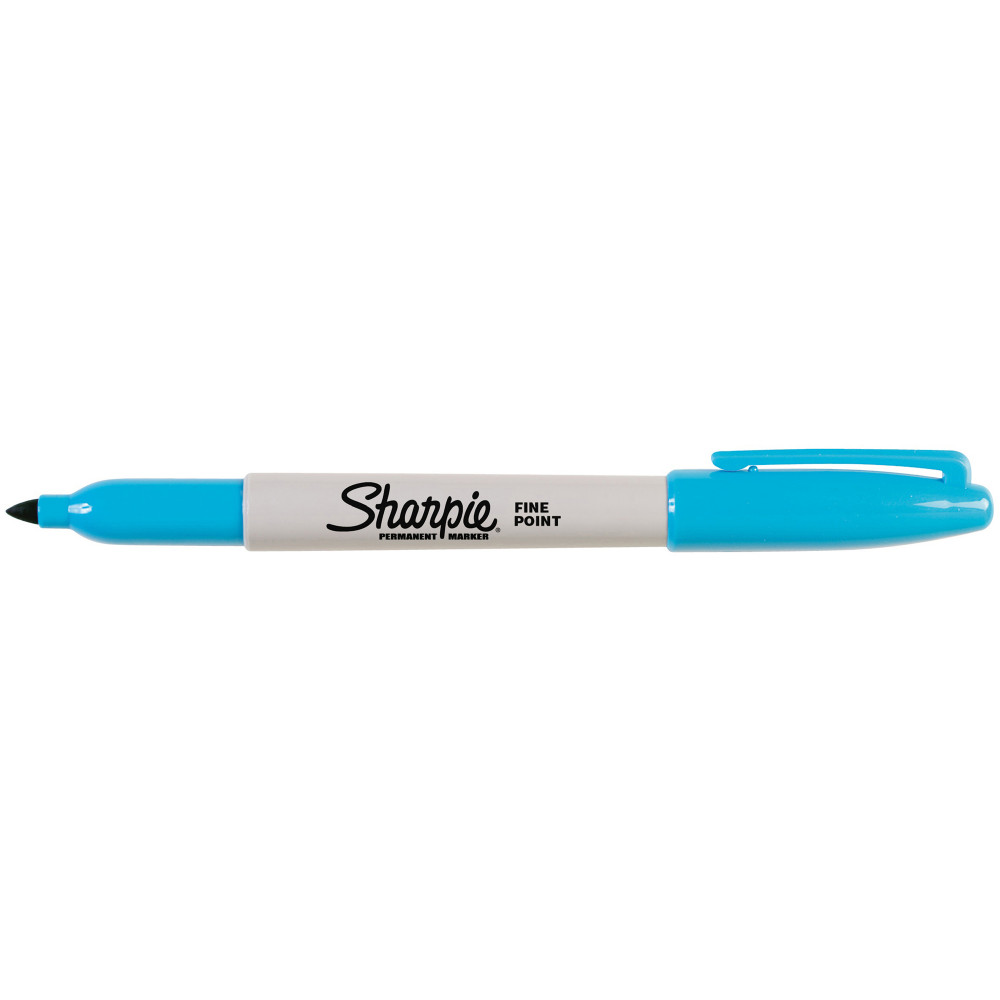 SHARPIE FINE POINT MARKER Permanent 1.0mm Fine Turquoise Box of 12