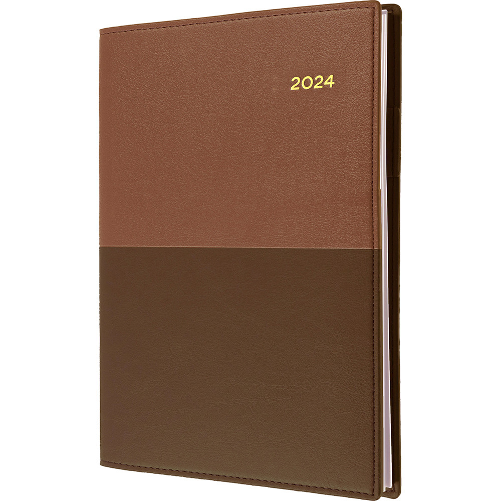 Collins Vanessa Diary Day To A Page A6 Tan