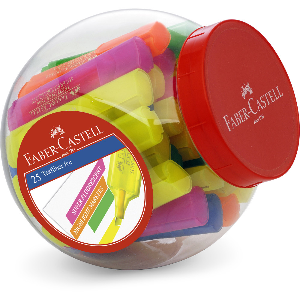 Faber-Castell Textliner Highlighter Assorted Pack of 25