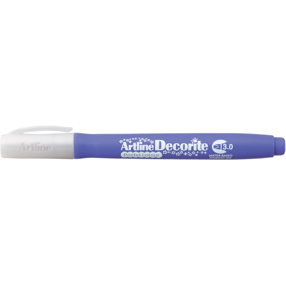 Artline Decorite Markers 3.0mm Chisel Pastel Purple Pack Of 12