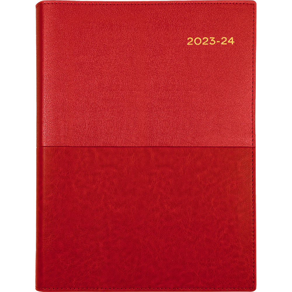 Collins Vanessa Financial Year Diary A5 Week to View Red