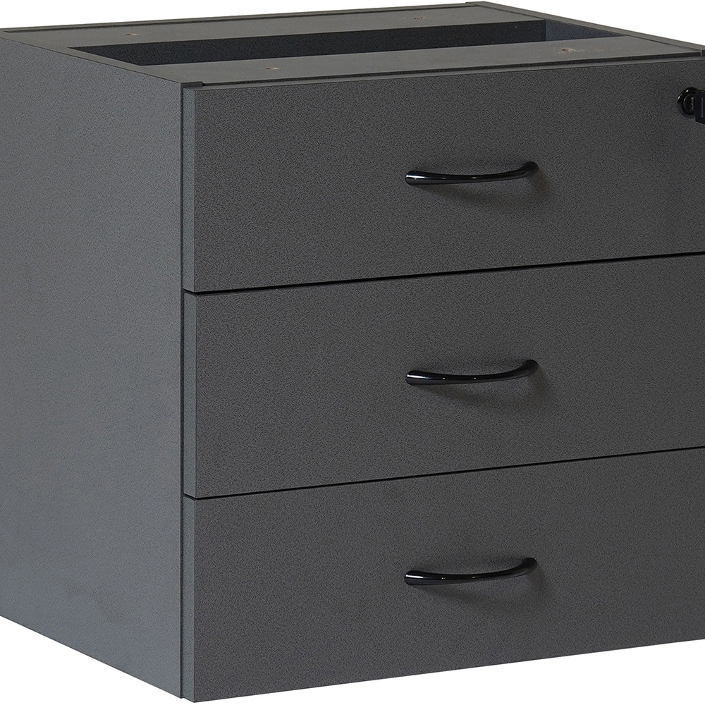 Rapid Worker Fixed Pedestal 3 Drawer 454Hx465Wx447mmD Ironstone