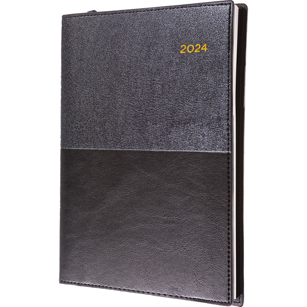 COLLINS VANESSA SERIES DIARY A4 Week to an Opening Black