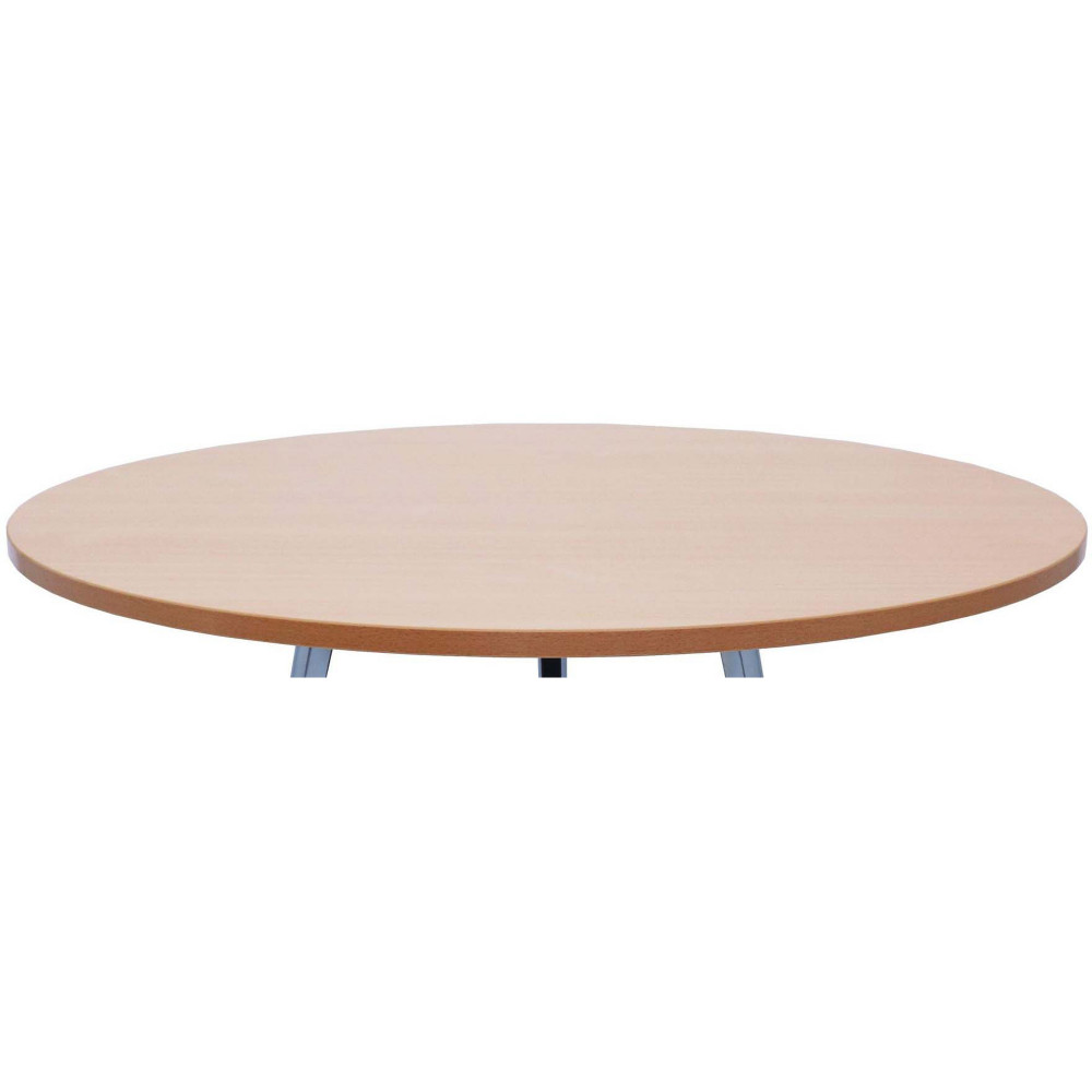 Rapidline Melamine Round Table Top Only 25mm Thick 1200mm Diameter Beech