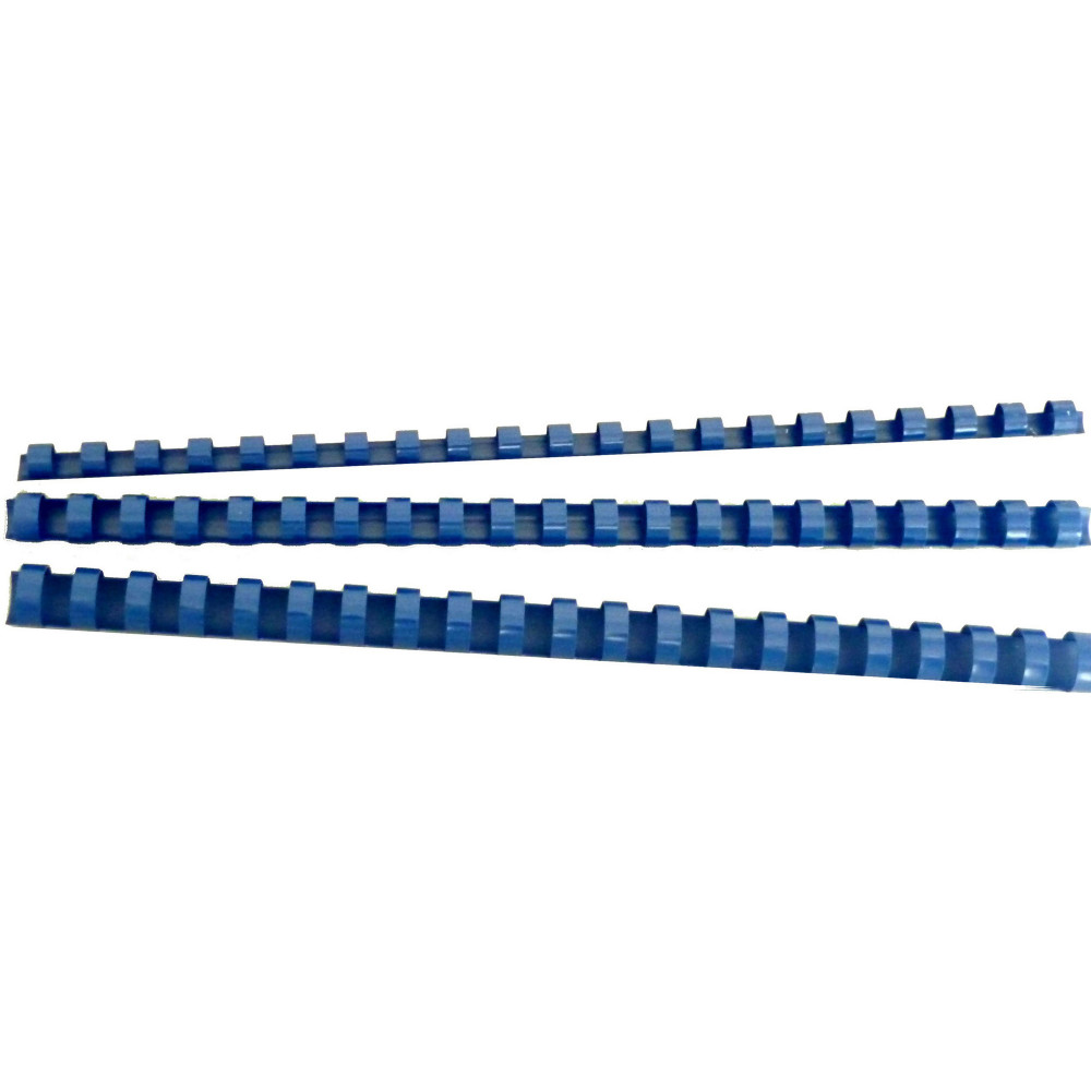 GBC PLASTIC BINDING COMB 6mm 21 Ring 25 Sheets Capacity Blue Pack of 100