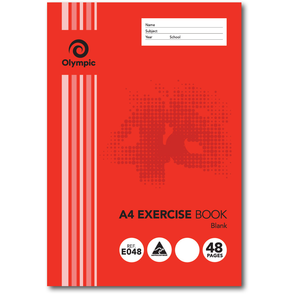 OLYMPIC EXERCISE BOOK 48 Page Unruled