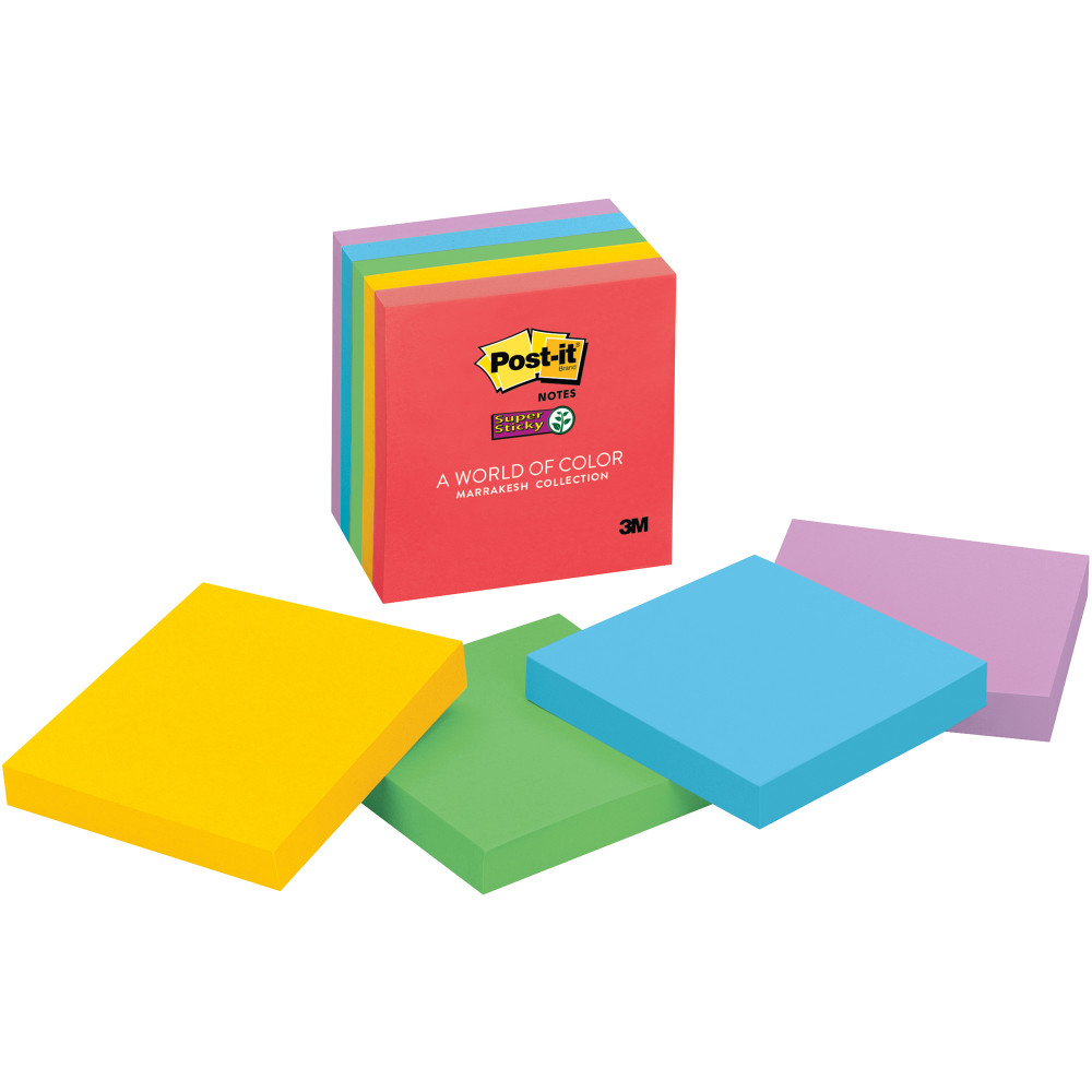 POST-IT 654-5SSAN NOTES Super Sticky Neon 76x76mm