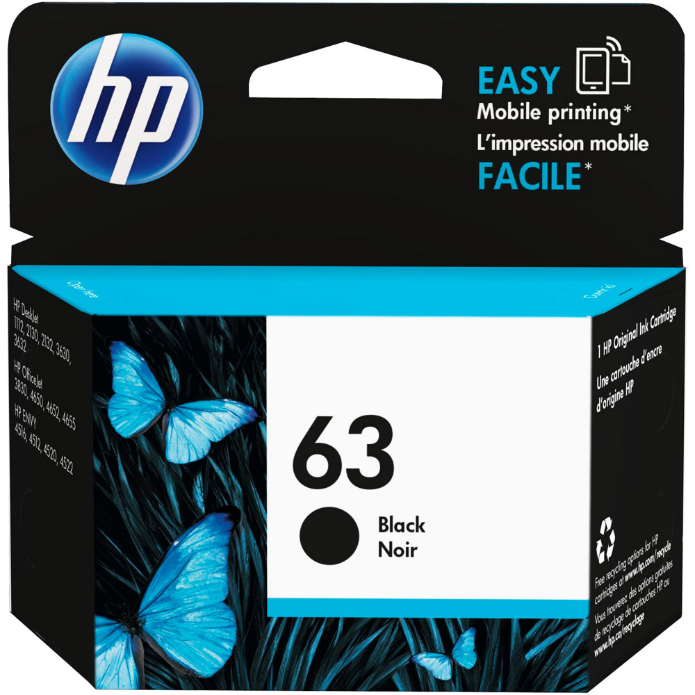 HP 63 INK Black 190 pages