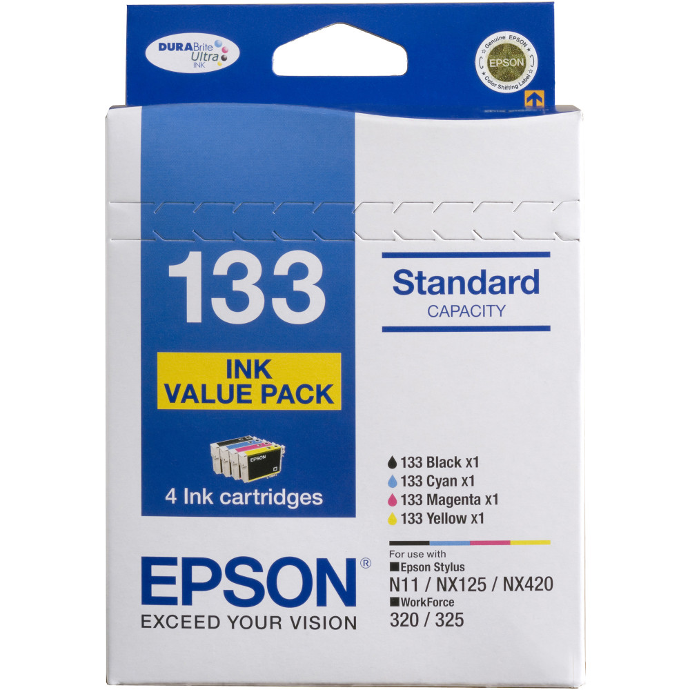EPSON 133 VALUE PACK Black, Cyan, Magenta, Yellow