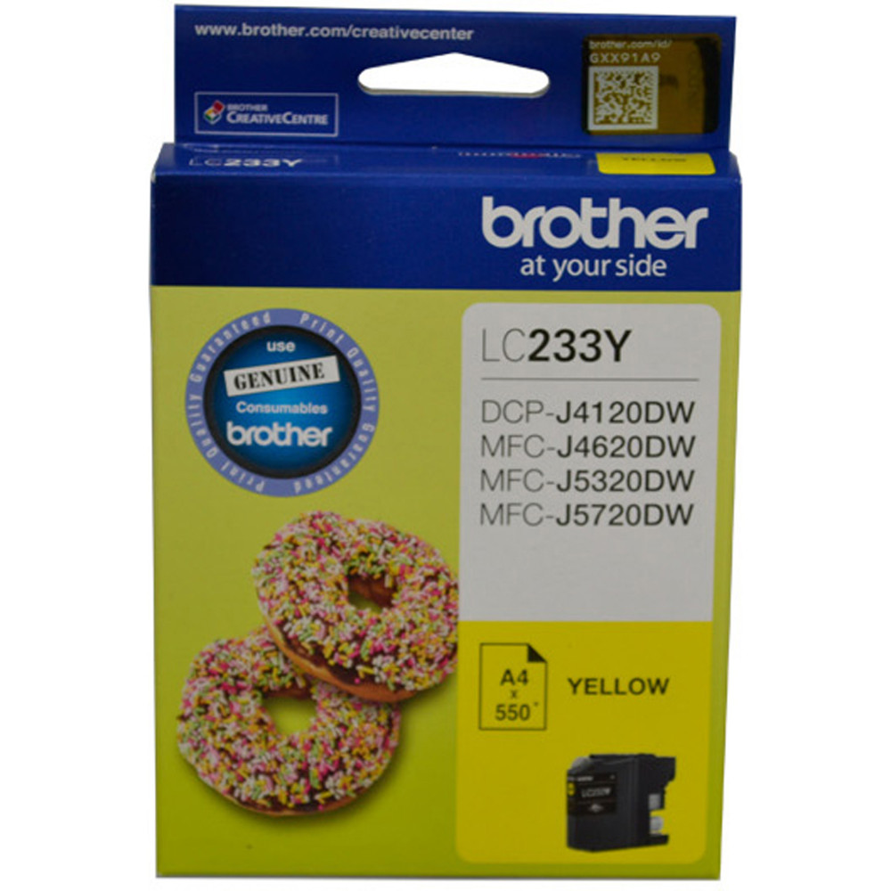 BROTHER LC233Y INK CARTIDGE Yellow 550 page