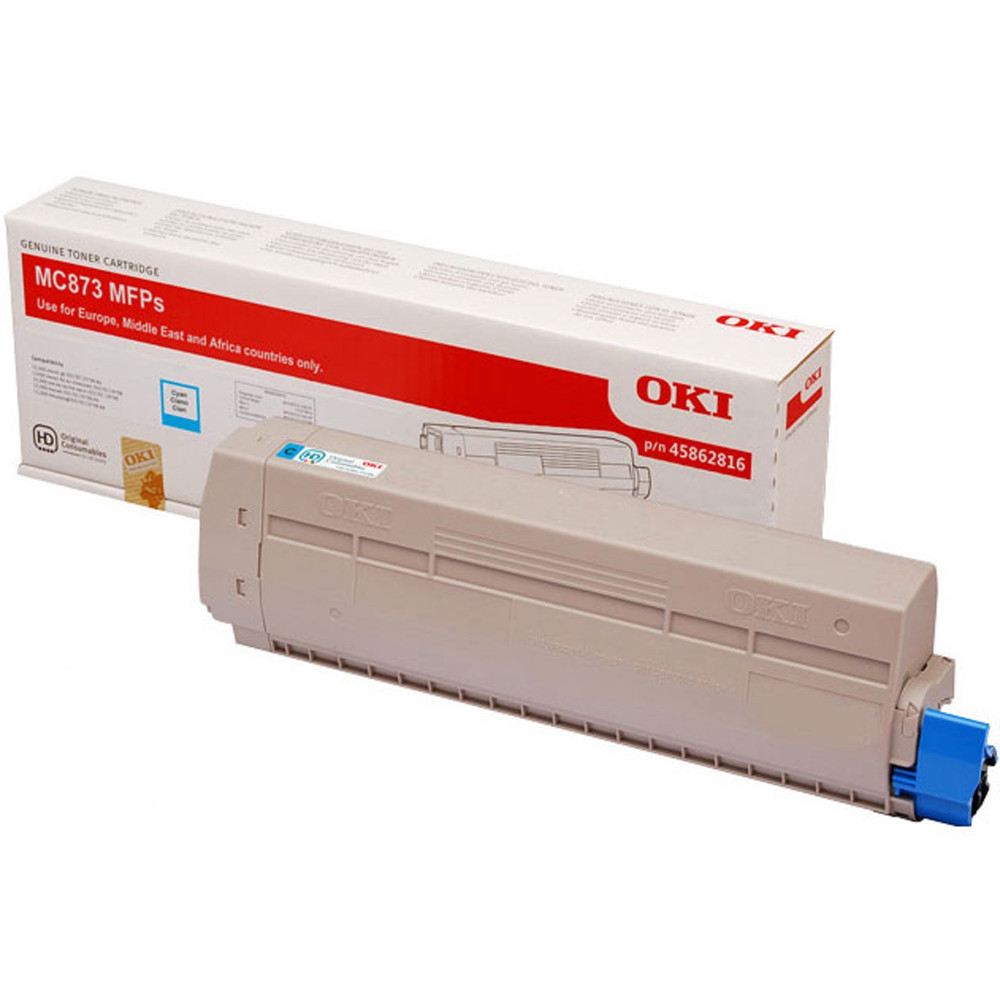 OKI MC873 TONER Cyan 10,000 pages