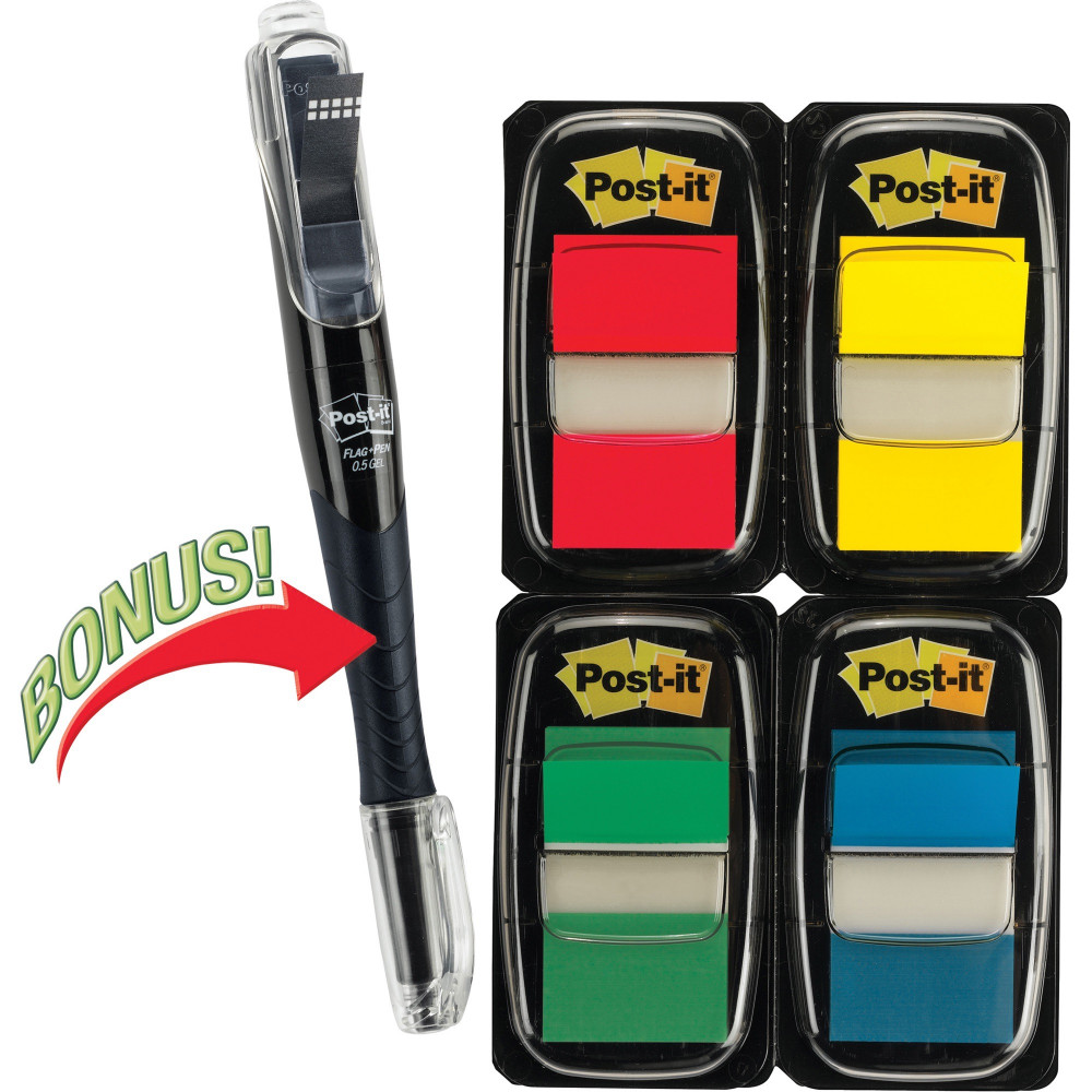 POST-IT  680-RYBGVA FLAGS Value Pack 50 Red Yellow Green Blue 200 Pack