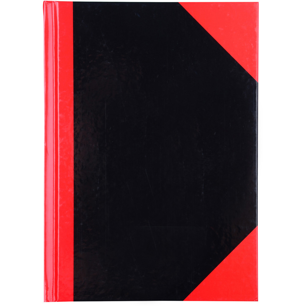 RED AND BLACK NOTEBOOK Gloss Cover A5 100 Leaf Cumberland