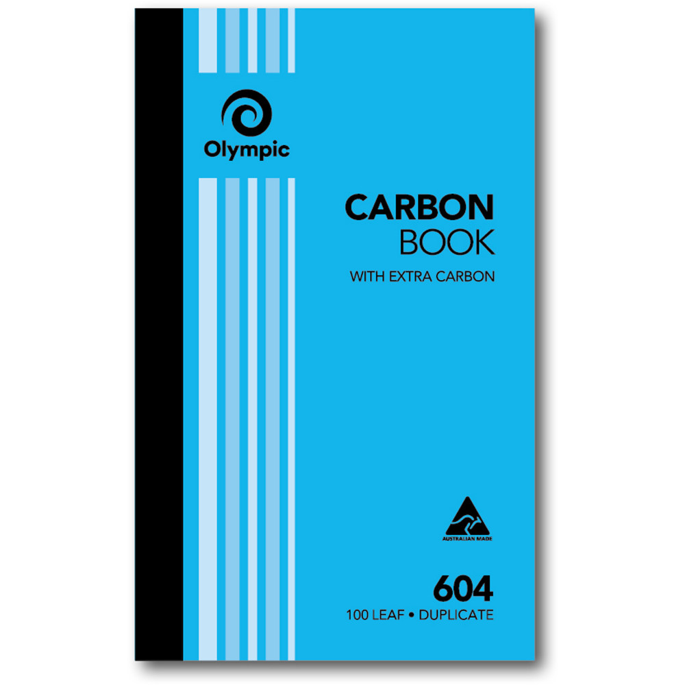 OLYMPIC RULED CARBON BOOKS 604 Dup 100Leaf 200x125mm