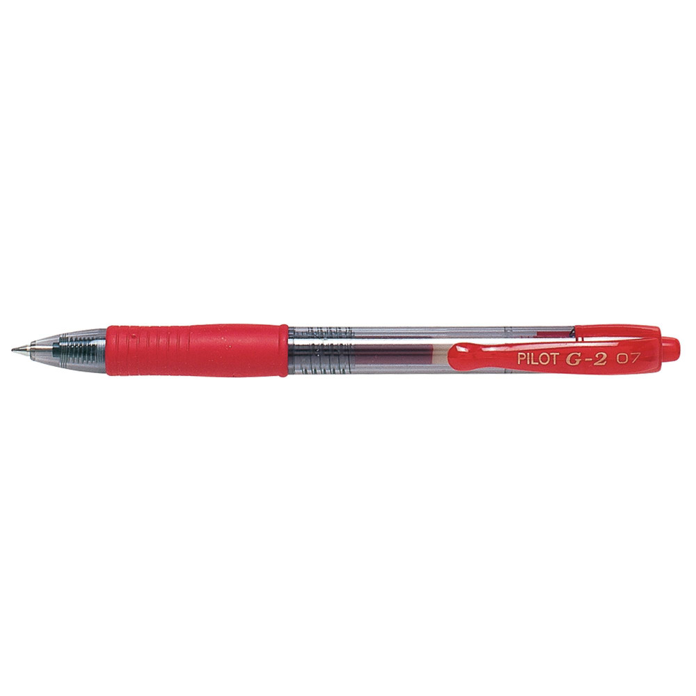 PILOT G2 GEL INK PEN Retractable Fine Red