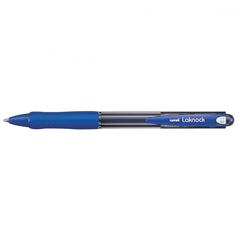 UNIBALL LAKNOCK BALLPOINT PEN Retractable Med 1.0mm Blue