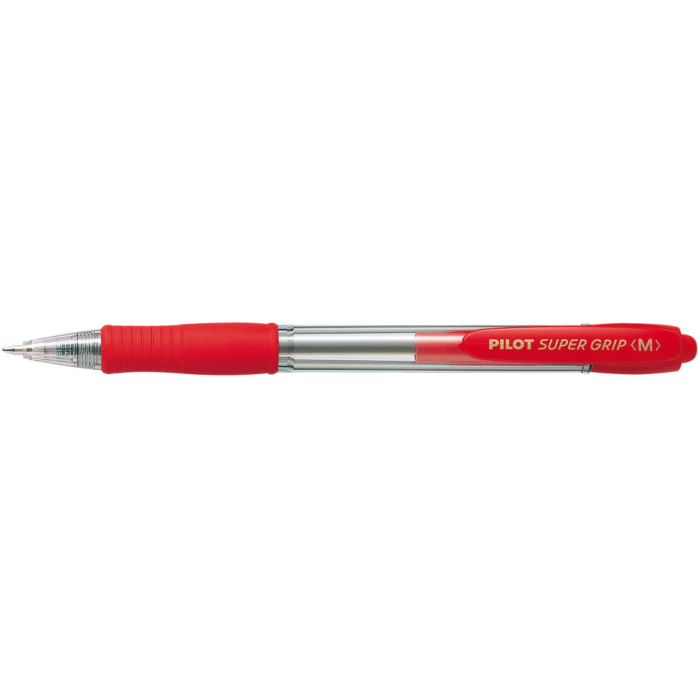 PILOT BPGP-10R SUPERGRIP PEN Retractable Medium Red
