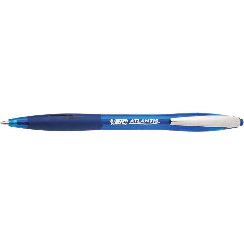 BIC ATLANTIS BALLPOINT PEN Retractable Blue -EACH