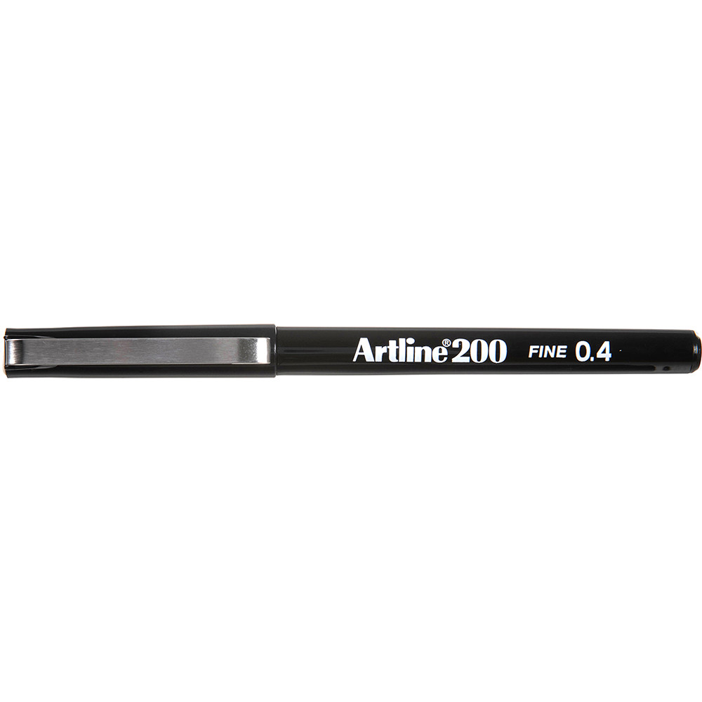 ARTLINE 200 FINELINER PENS 0.4mm Black