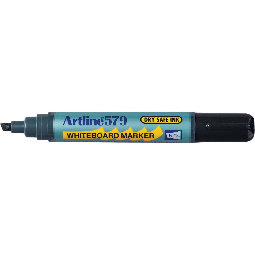 ARTLINE 579 WHITEBOARD MARKER Drysafe Med Chisel Black