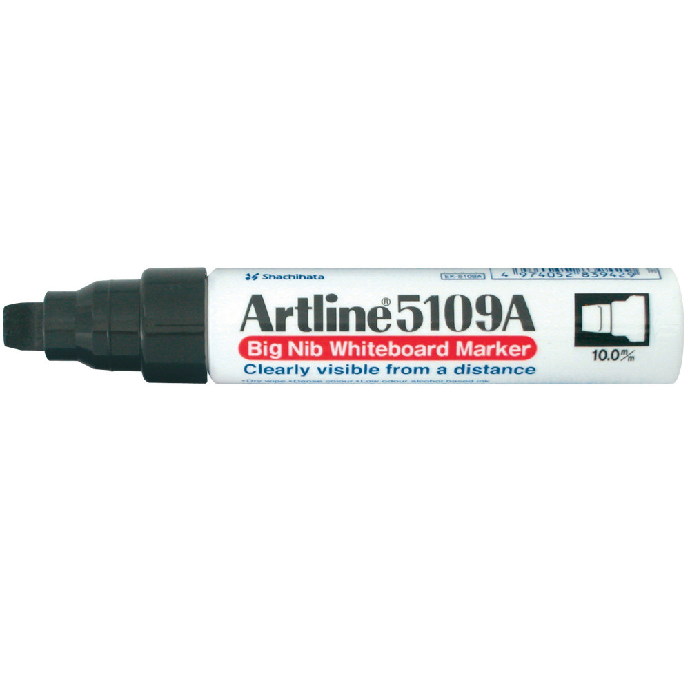 ARTLINE 5109A WHITEBOARD MARKR Large Chisel Black