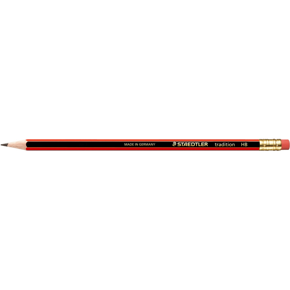 STAEDTLER 112 TRADITION PENCIL Rubber Tipped Graphite HB