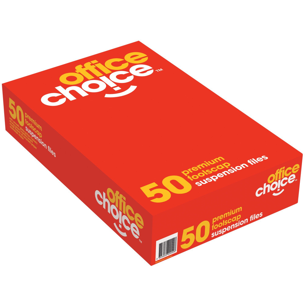 OFFICE CHOICE SUSPENSION FILES F/C 100% Recycled Complete Box of 50