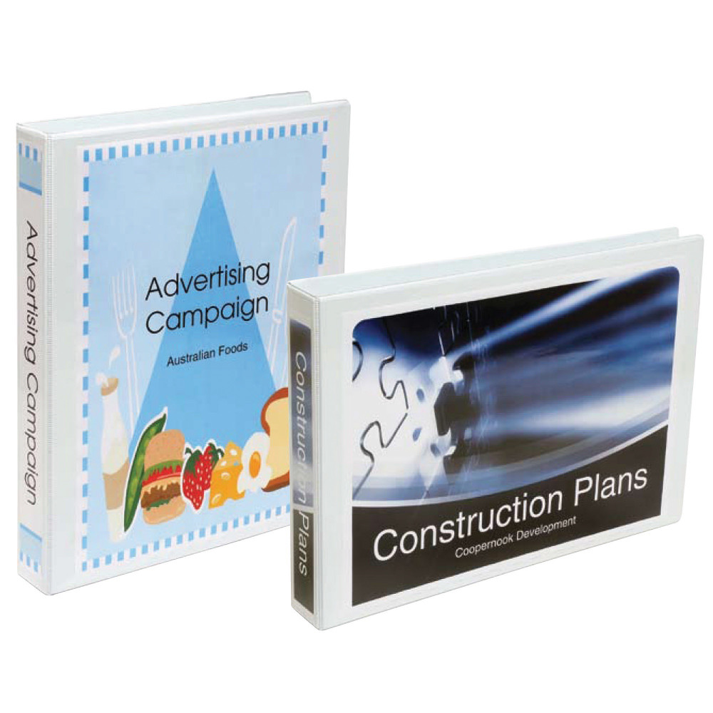 MARBIG INSERT BINDER A3 3D Ring 50mm Landscape Wht