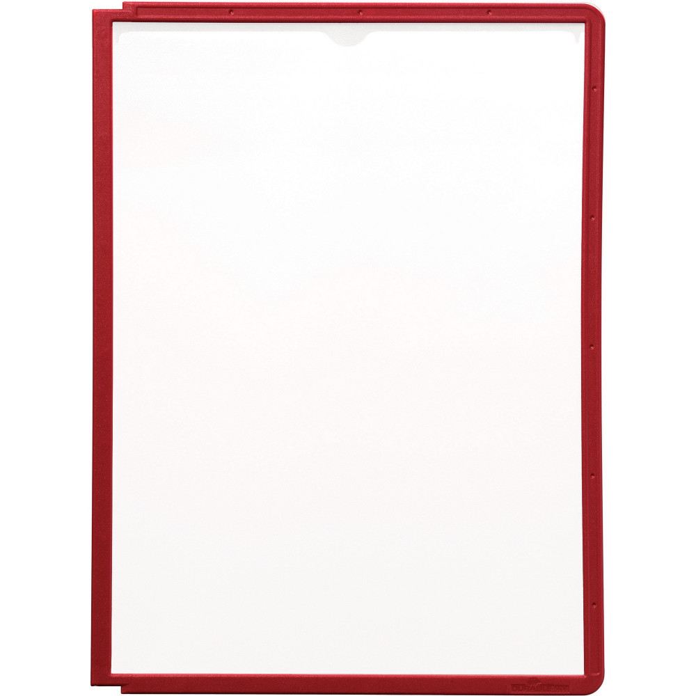 DURABLE SHERPA DISPLAY SYSTEM Panels A4 Pack 5 Red Pack of 5