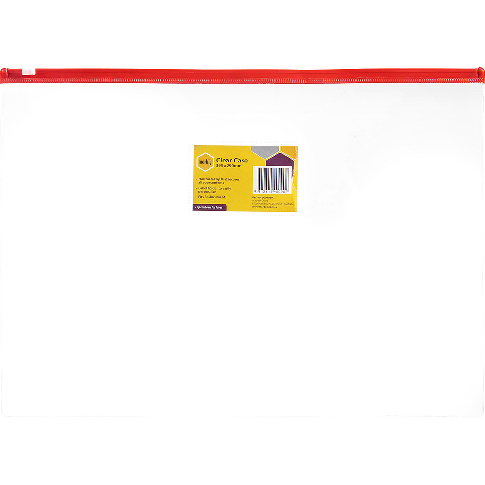MARBIG CLEAR CASES B4 395x290mm Asstd