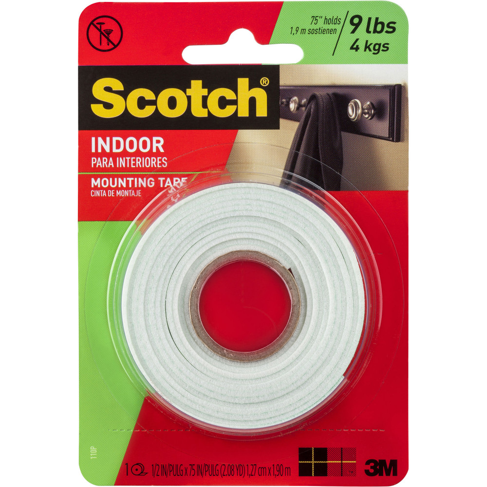 SCOTCH 110 MOUNTING TAPE Foam 12.7x1.9mt