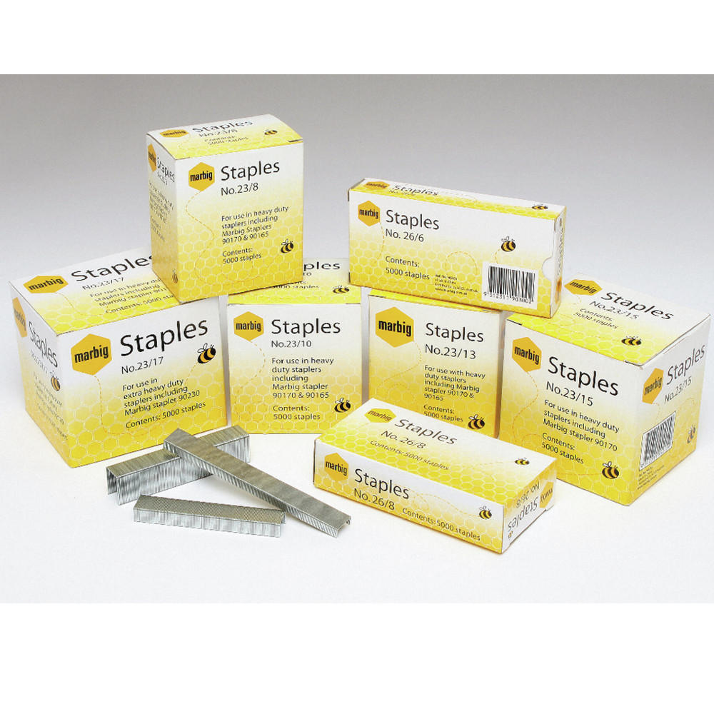 MARBIG HEAVY DUTY STAPLES No.23/13 Suits 90165/90170 BX5000