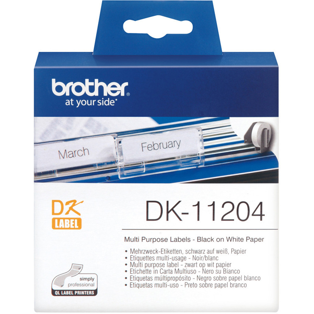 BROTHER LABEL PRINTER LABELS Return Address 17X54mm White