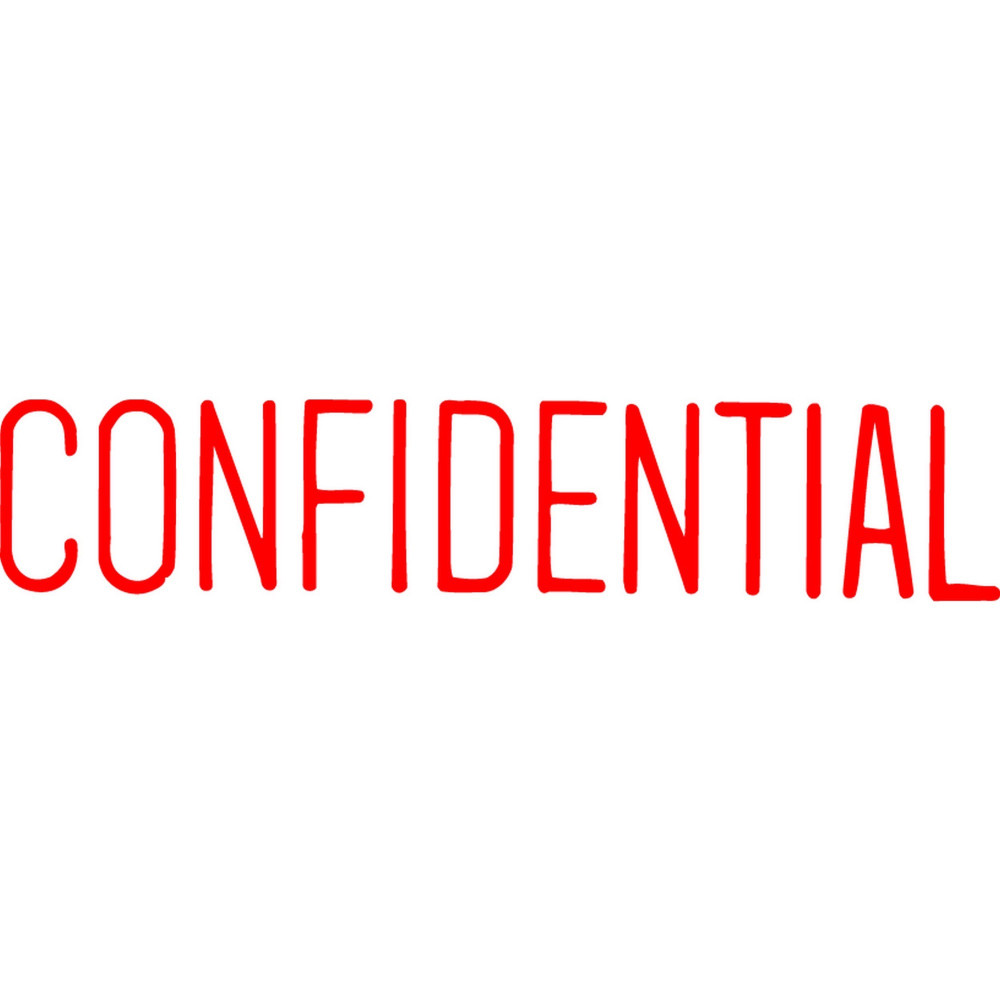 XSTAMPER -1 COLOUR -TITLES A-C 1130 Confidential Red