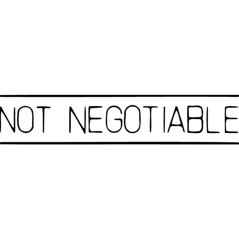 XSTAMPER -1 COLOUR -TITLES D-F 1124 Not Negotiable Black