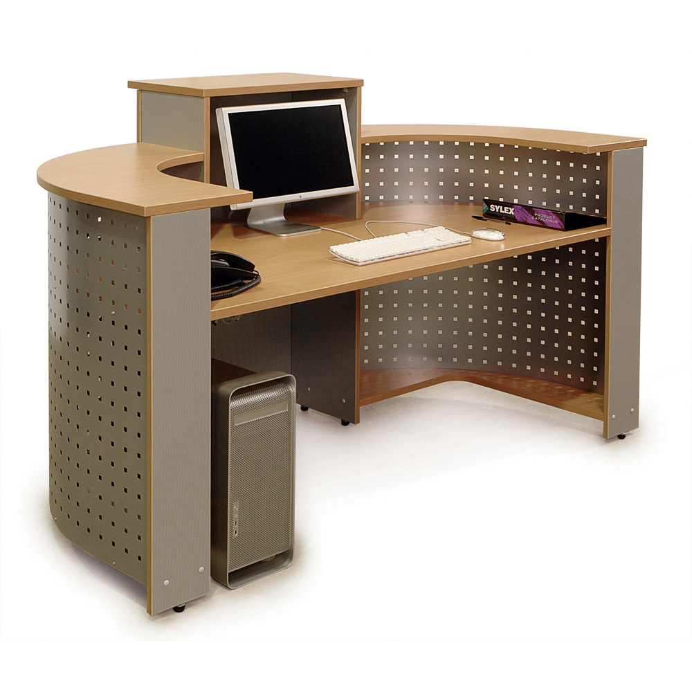 SYLEX ESCAPE SYSTEM FURNITURE Reception Counter 2400mm Beech