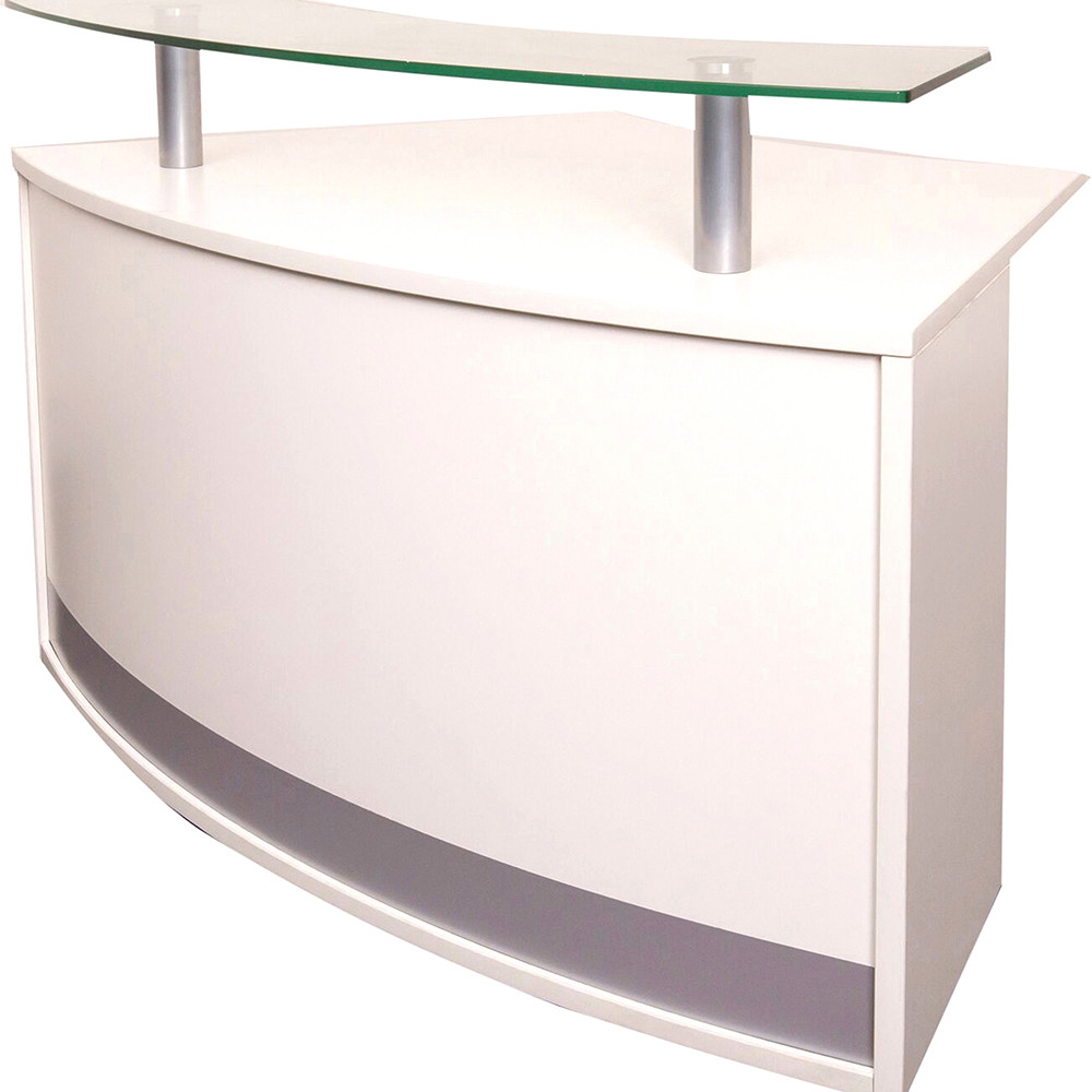 RAPIDLINE RECEPTION COUNTER Modular  Glass Top Component W1339xD800xH935mm
