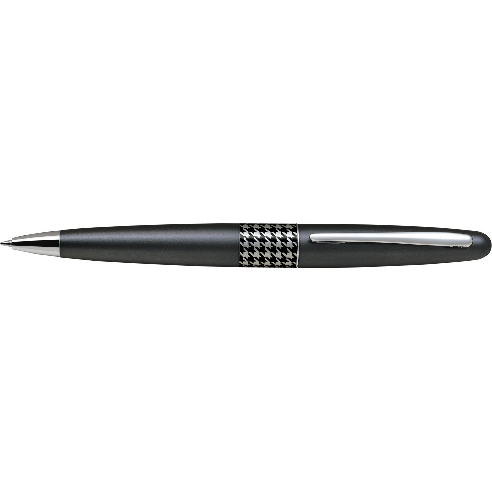 PILOT MR BALLPOINT PEN MR3 Houndstooth Grey Barrel  Medium Black Ink