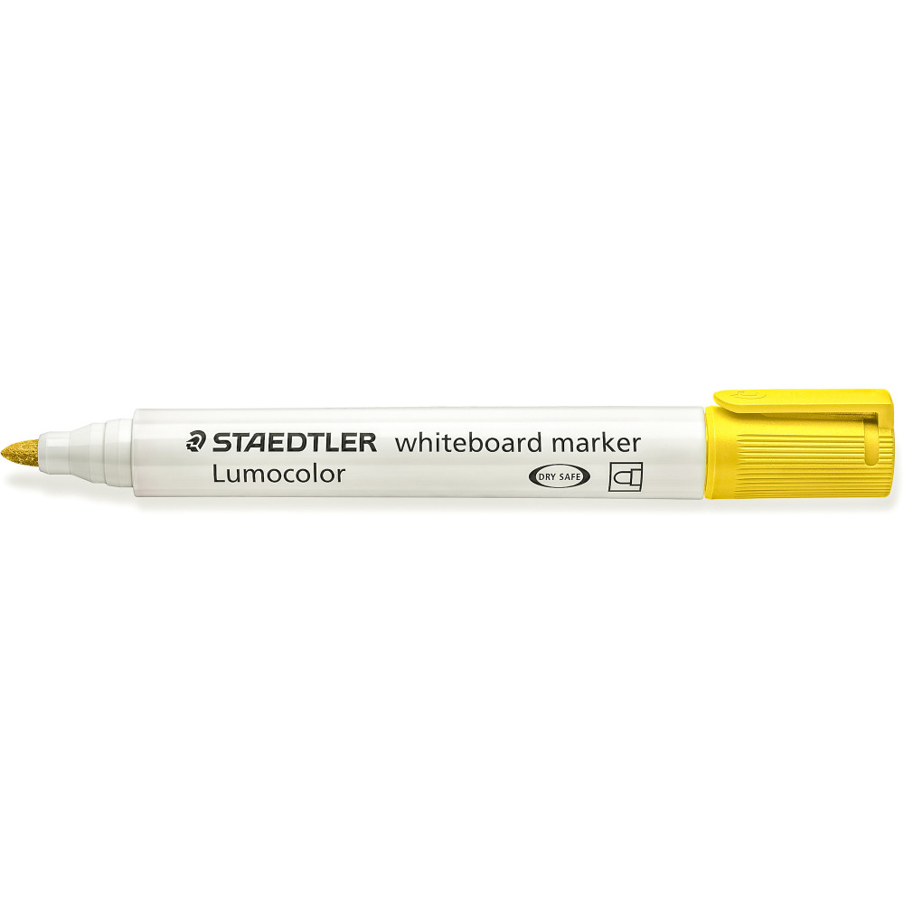 STAEDTLER 351 LUMOCOLOUR Whiteboard Marker Yellow Bullet Tip Box 10