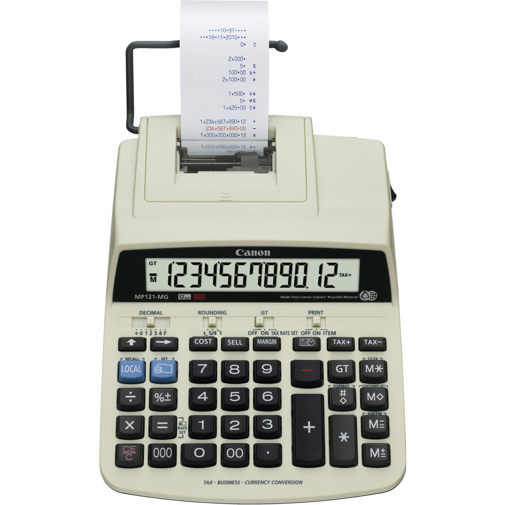 CANON MP120MGII CALCULATOR Desktop Printing Calculator 12 Digit Extra large Display