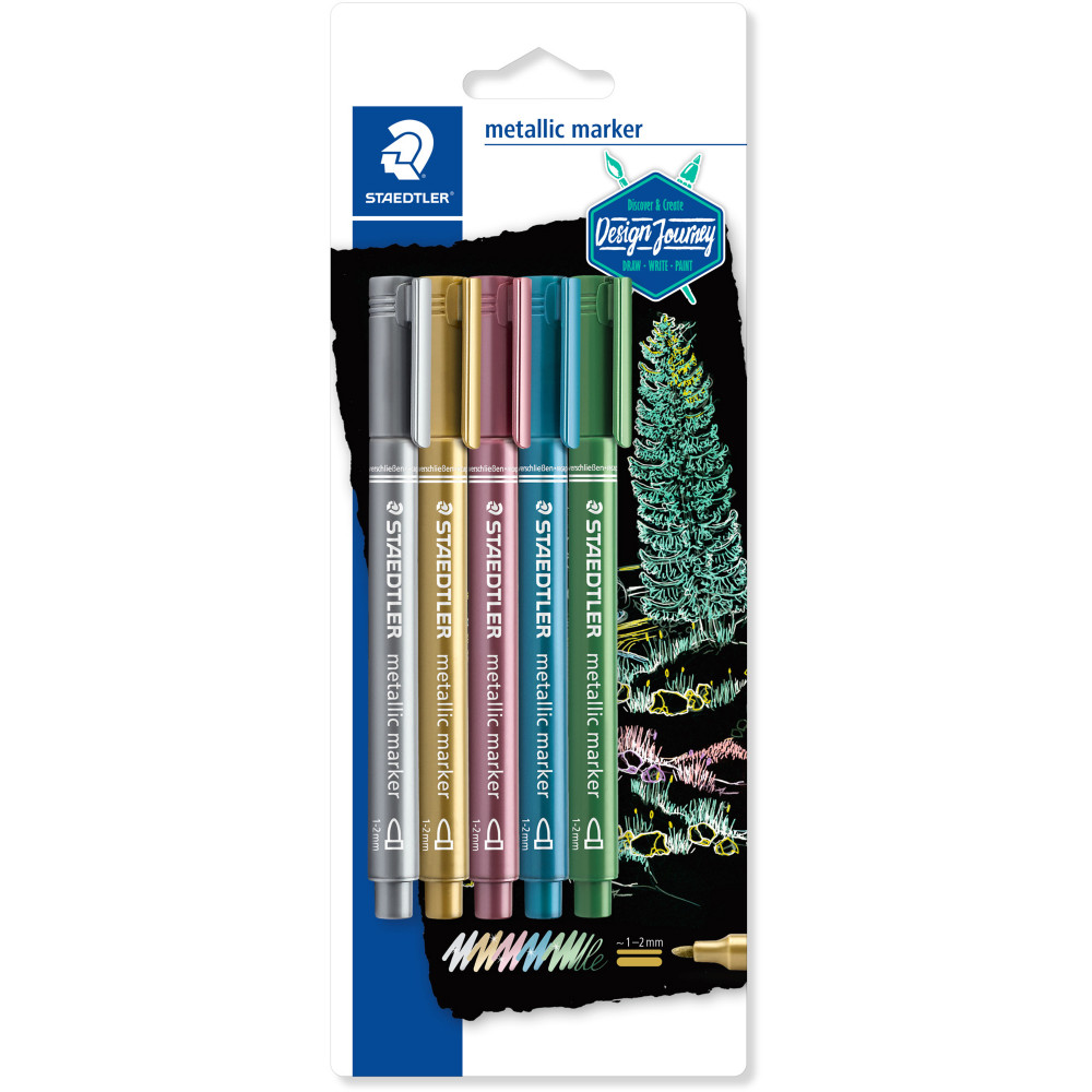 Staedtler Metallic Marker Assorted Pack of 5