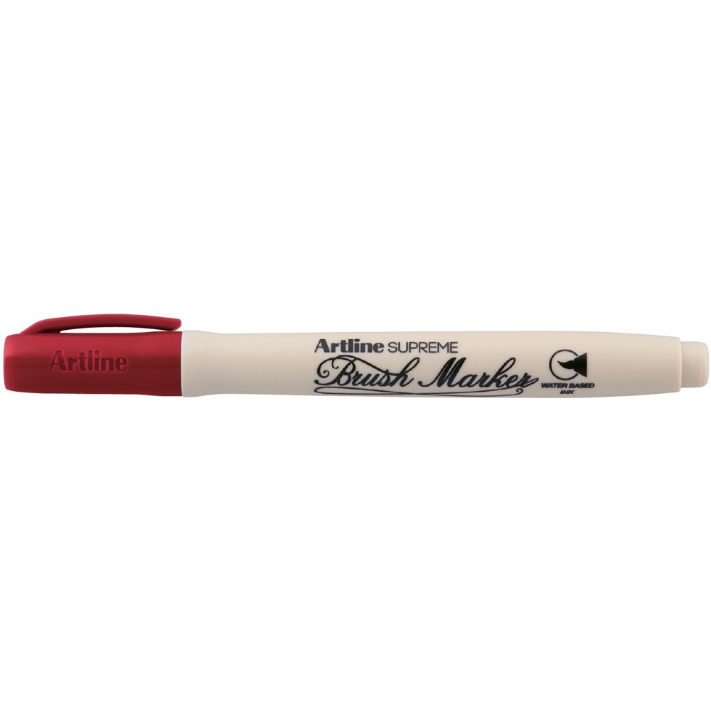 Artline Supreme Brush Marker Dark Red