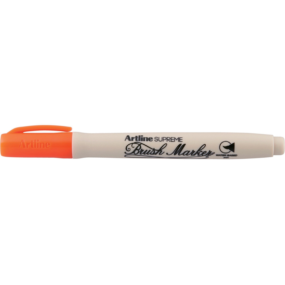 Artline Supreme Brush Marker Orange BX12