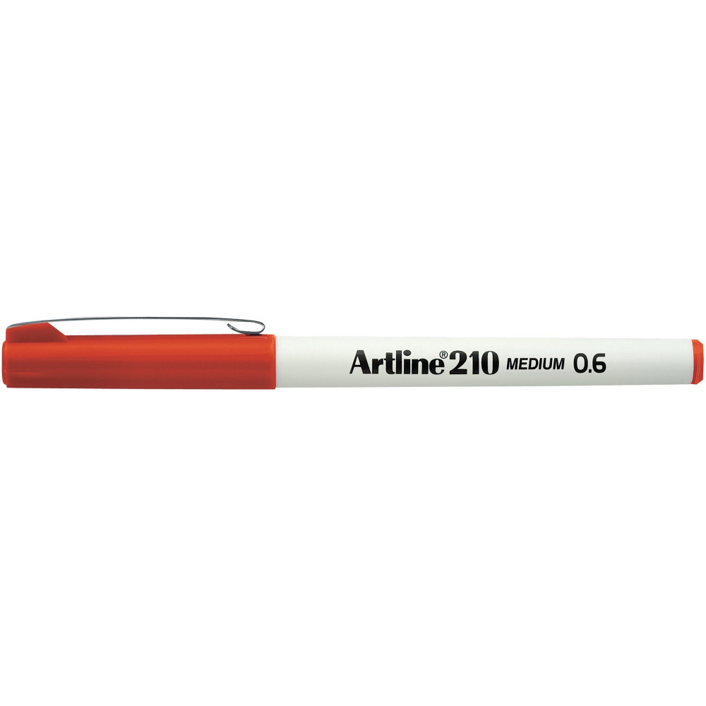 Artline 210 0.6mm Fineliner Pen Dark Red 